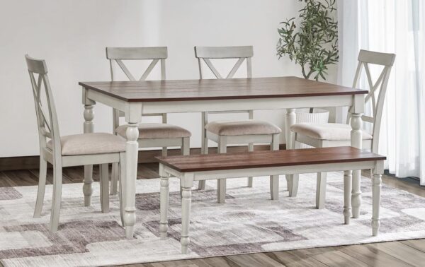 Newark Dining Room Set in White