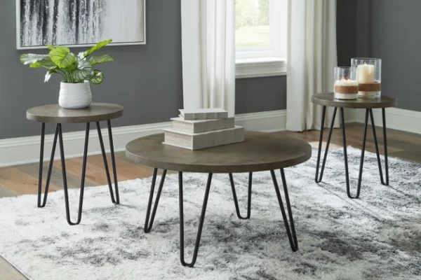 Hadasky 3pc Coffee & End Table Set