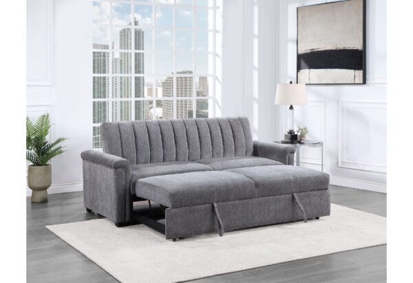 DARK GREY PULL OUT SOFA